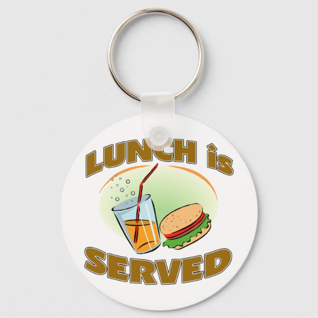 Llavero El Almuerzo Se Sirve (Anverso)