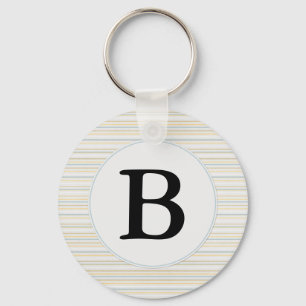 Llavero El amarillo raya el monograma