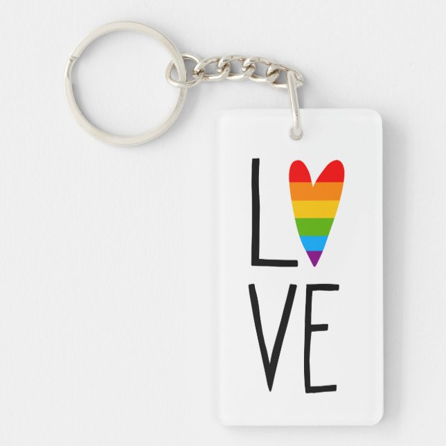 Llavero El amor arcoiris (Frente)