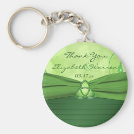 Llavero El amor celta verde esmeralda Knot Wedding Favor