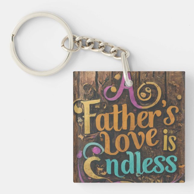 Llavero El amor de un padre es interminable (Frente)