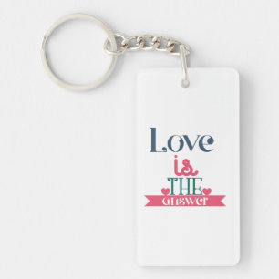 Llavero El Amor Del Regalo De Pareja Es La Respuesta