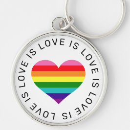 Llavero El amor es amor Corazón de arcoíris Orgullo gay