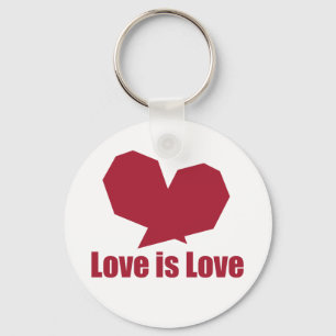 Llavero El amor es amor corazón rojo