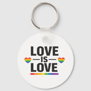 Llavero El Amor Es Amor – Diseño Minimalista de Corazones