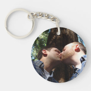Llavero El amor es amor Foto de arcoíris personalizada