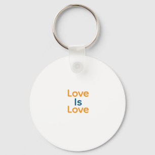 Llavero El amor es amor naranja azul orgullo colorido LGBT