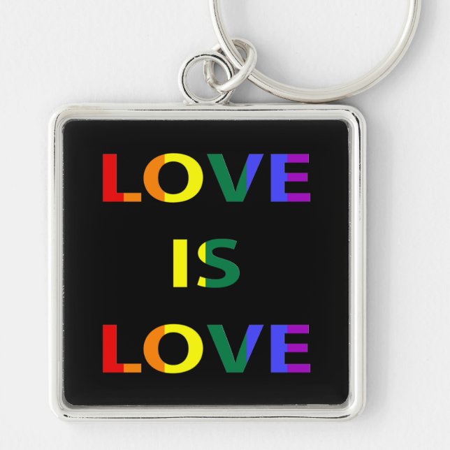 Llavero El amor es amor Orgullo LGBT (Frente)