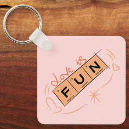 Llavero El amor es clave divertida