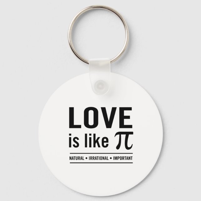 Llavero El Amor Es Como Pi (Anverso)