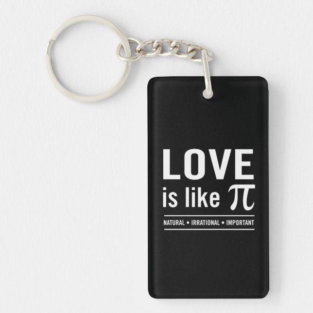 Llavero El Amor Es Como Pi (Frente)