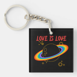 Llavero El amor es el amor. Planeta arcoiris. Lobby LGBTQ+