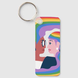 Llavero El amor es El día de San Valentín del Orgullo del 