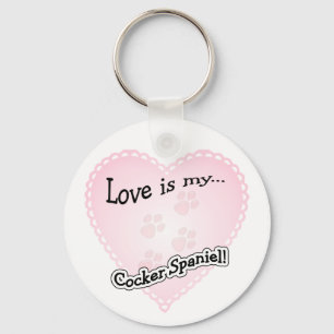 Llavero El amor es mi Keychain Cocker Spaniel