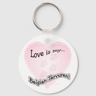 Llavero El amor es mi llave belga de Tervuren