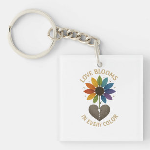 Llavero El amor florece en todos los colores