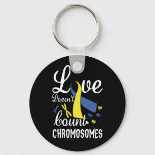 Llavero El amor no cuenta el síndrome de cromosomas