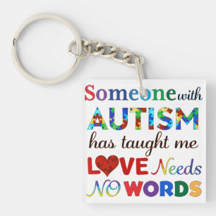 LLAVERO EL AMOR NO NECESITA AUTISMO DE PALABRAS