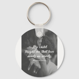 Llavero El amor no necesita palabras que apoyen el autismo