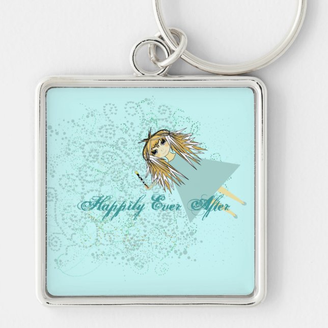 Llavero El amor nos da un Boda de cuento de hadas (Frente)