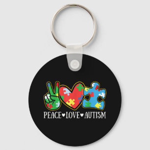 Llavero El amor por la paz el autismo rompe el autismo de