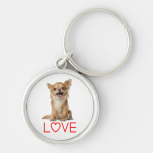 Llavero El amor rojo del perro chihuahua