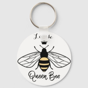 Llavero El anillo de claves Queen Bee añade tu nombre. Tod