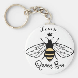Llavero El anillo de claves Queen Bee añade tu nombre. Tod