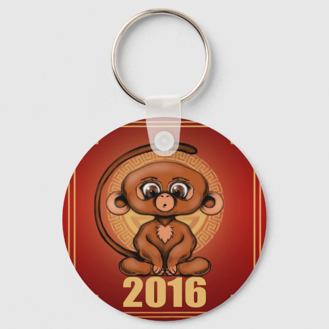 Llavero El año del mono 2016 (Anverso)