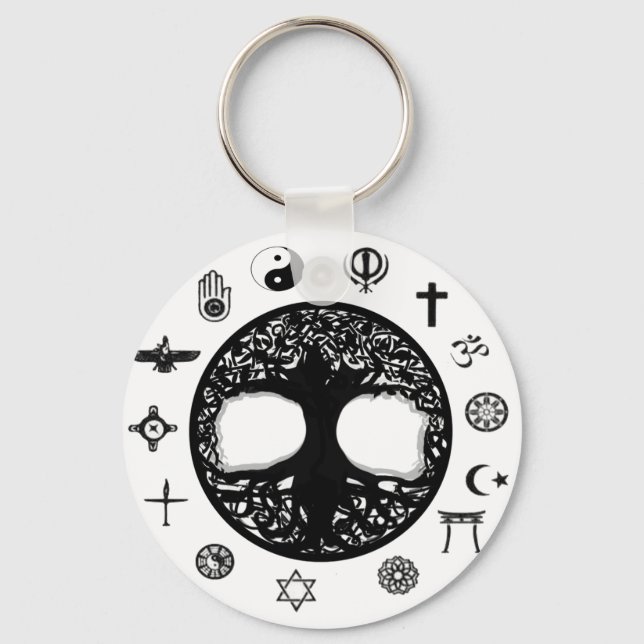 Llavero El árbol de la unidad de la vida (Anverso)