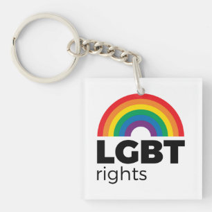 Llavero El arcoiris de los derechos LGBT