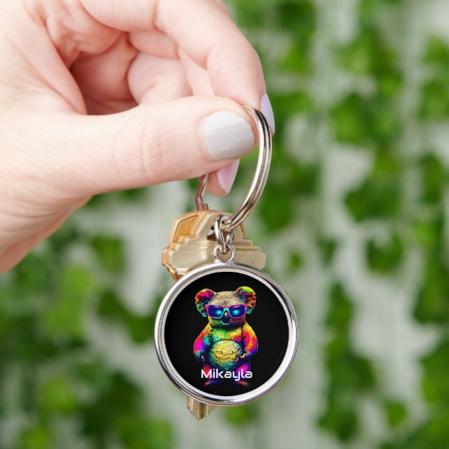Llavero El arcoiris Koala se chilla en los matices (Mano)