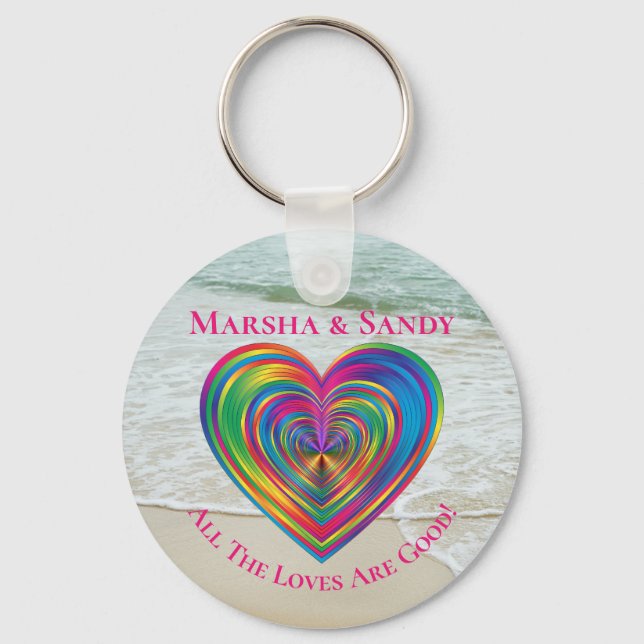 Llavero El arcoiris LGBT es bueno (Anverso)
