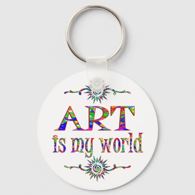 Llavero El arte es mi mundo (Anverso)
