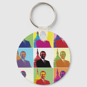 Llavero El arte pop del presidente Obama