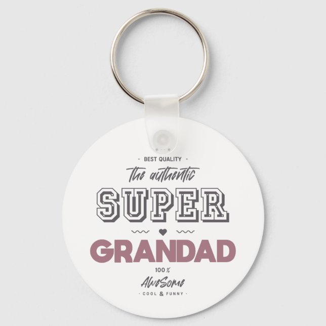 Llavero El auténtico súper abuelo (Anverso)