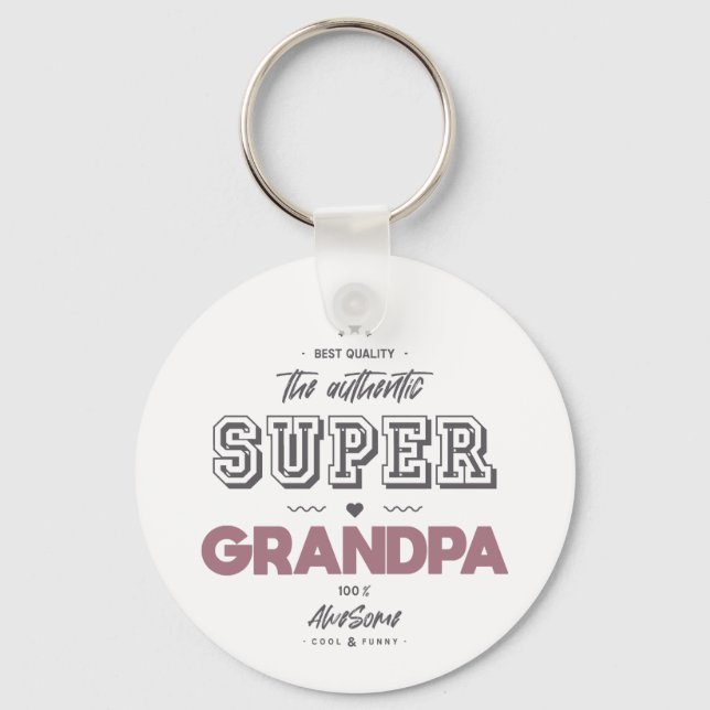 Llavero El auténtico superabuelo (Anverso)