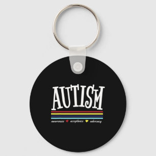 Llavero El Autismo Azul Para El Mes De Conciencia Del Auti