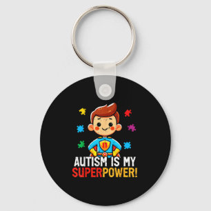 Llavero El autismo es un superhéroe de superpoderes niños 