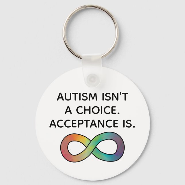 Llavero El autismo no es una opción para aceptar la neurod (Anverso)