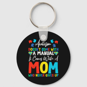 Llavero El autismo no viene con el manual venir con mamá N