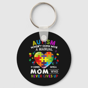 Llavero El Autismo Que Mamá No Viene Con Un Autismo Manual