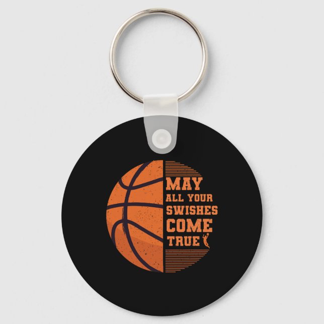 Llavero El baloncesto puede que todos tus deseos se hagan  (Anverso)