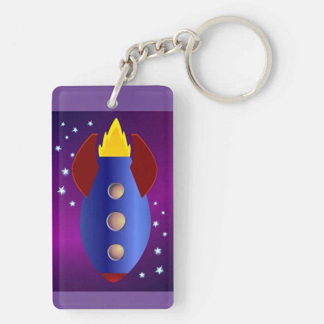Llavero El barco de cohetes a las estrellas (Atrás)