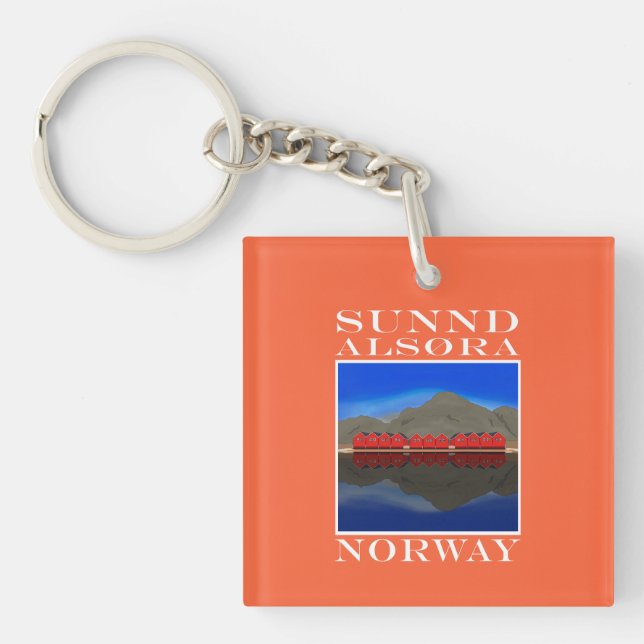 Llavero El Barco Rojo Casas Sunndalsøra Noruega (Frente)