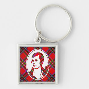 Llavero El Bard Robbie de la Escocia Tartán arde