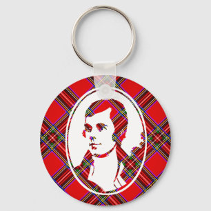 Llavero El Bard Robbie de la Escocia Tartán arde