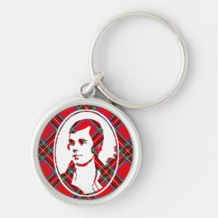 Llavero El Bard Robbie de la Escocia Tartán arde