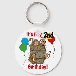Llavero El barril de monos 2ª camisetas de cumpleaños y re