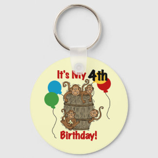 Llavero El barril de monos 4º cumpleaños